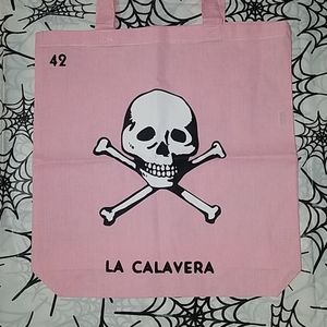 Loteria La Calavera tote Skull bag